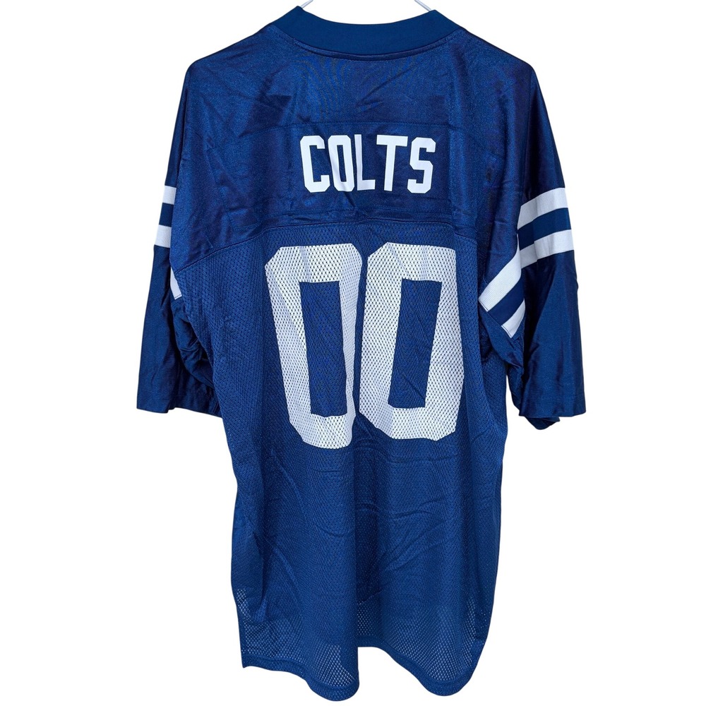Reebok On Field Indianapolis Colts Football Jersey #00 XL‎ Blue NFL Mesh